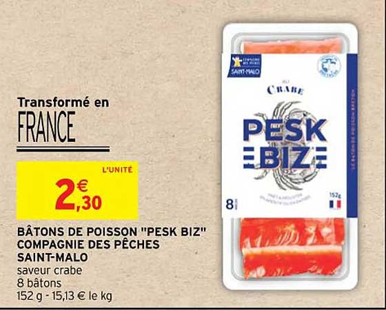 batones de poisson "pesk biz"