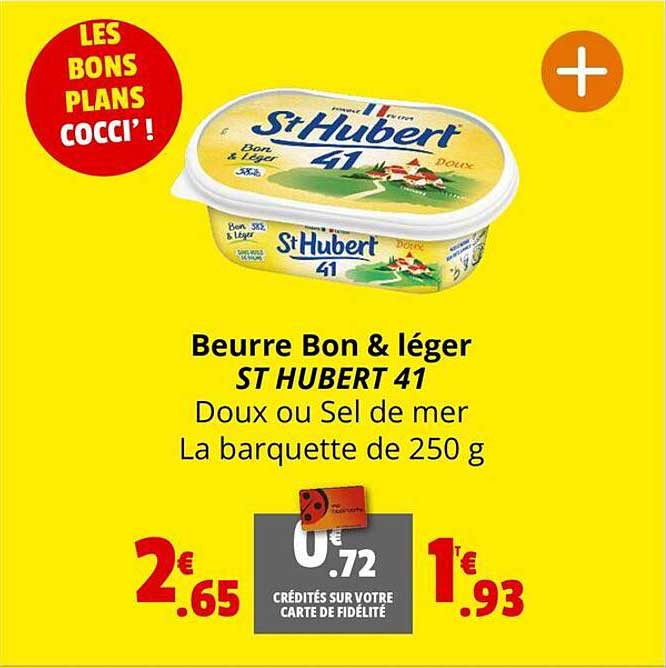 beurre bon & léger st hubert 41