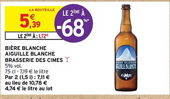 bière blanche aiguille blanche brasserie des cimes