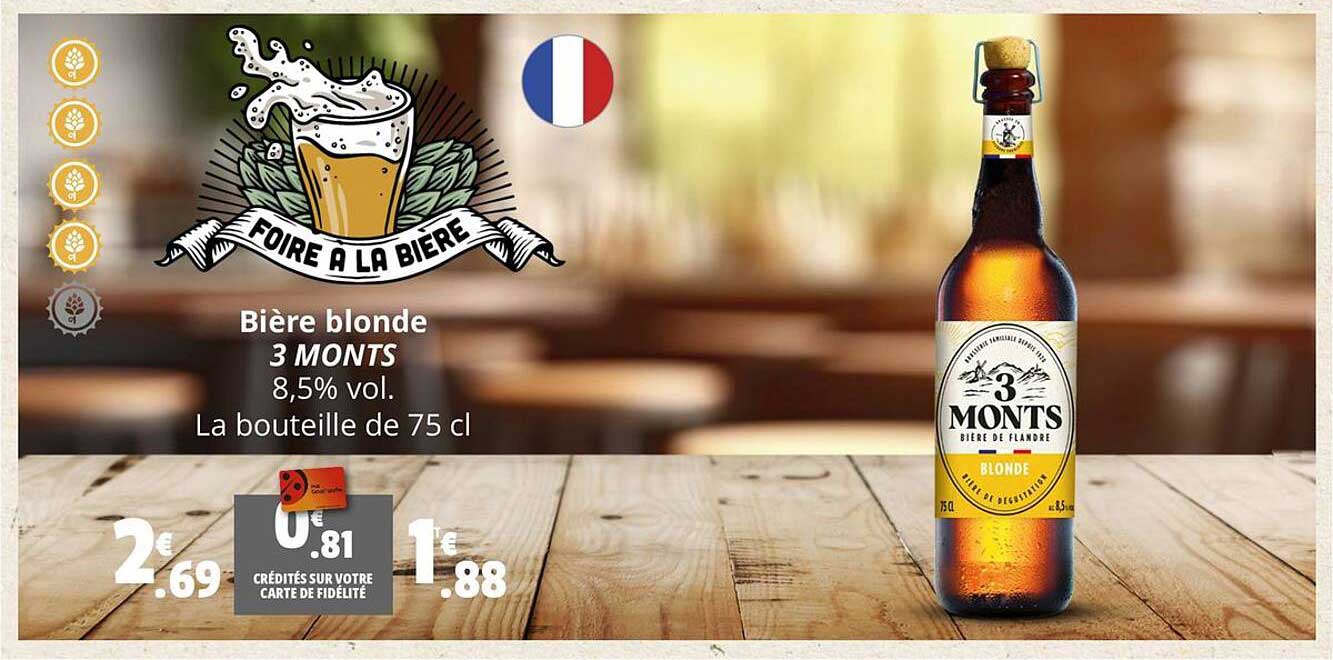 bière blonde 3 monts