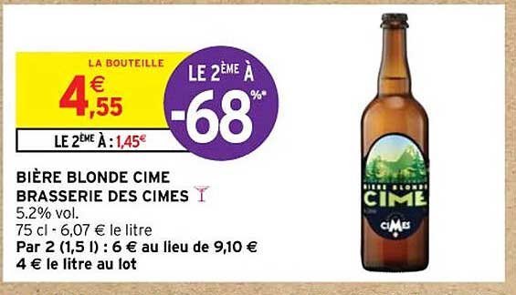 bière blonde cime brasserie des cimes