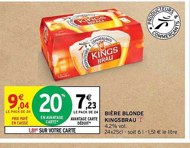 Bière Blonde  Kingsbrau