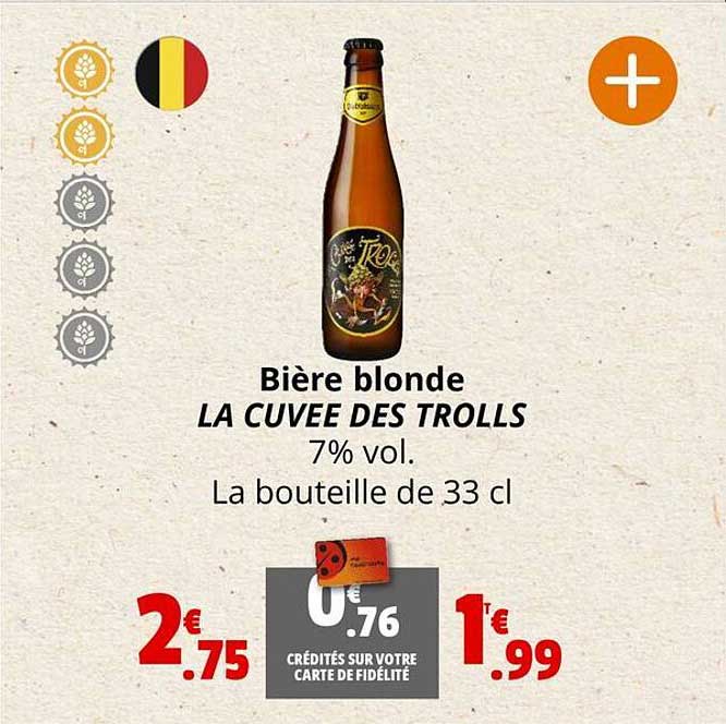 bière blonde la cuvée des trolls