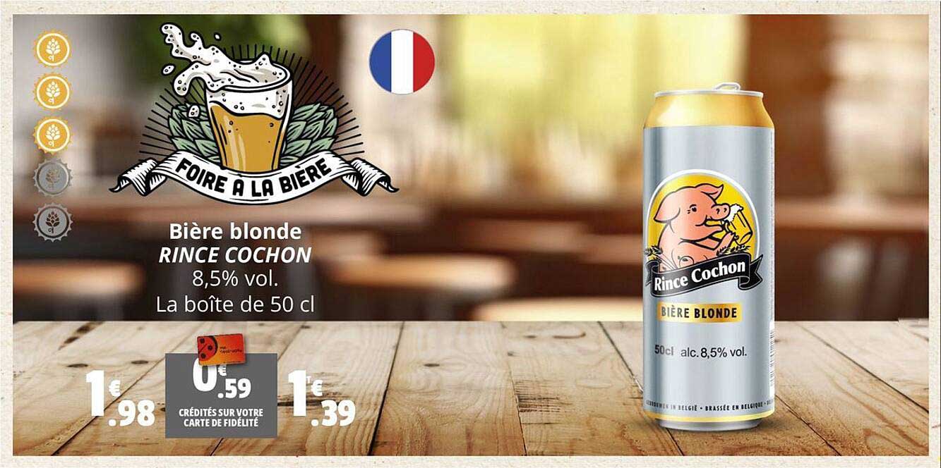 bière blonde rince cochon