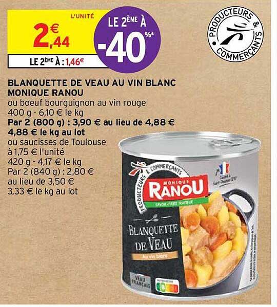 blanquette de veau au vin blanc monique ranou