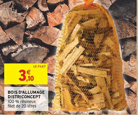 bois d'allumage districoncept