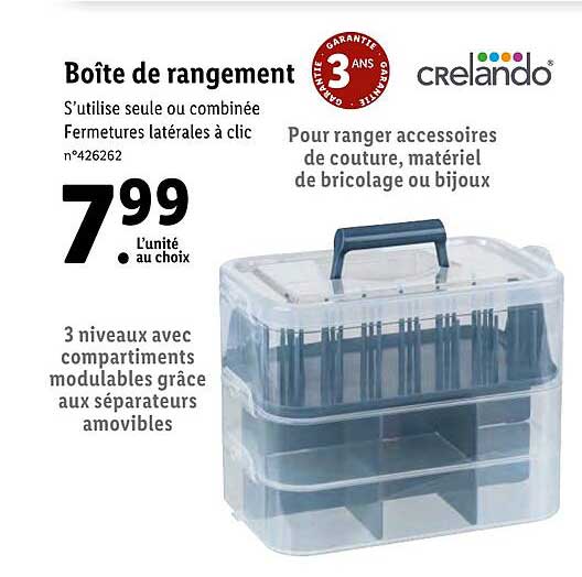 boîte de rangement crelando