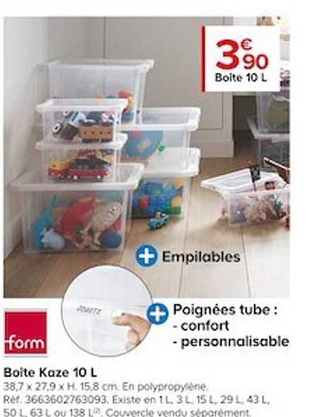 boîte kaze 10 l form