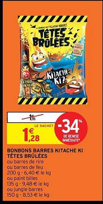 bonbons barres kitache ki têtes brûlées