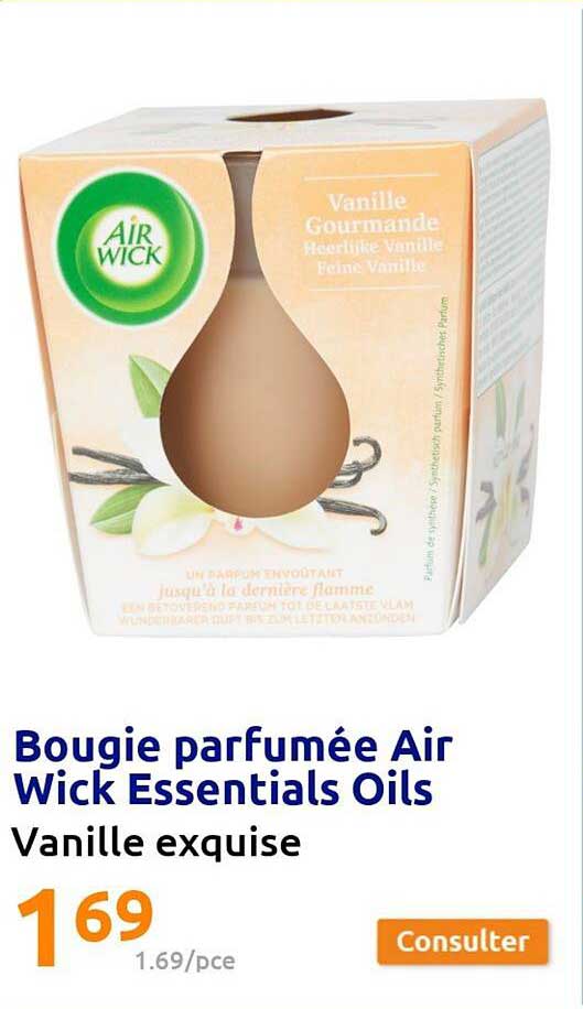 bougie parfumée air wick essentials oils
