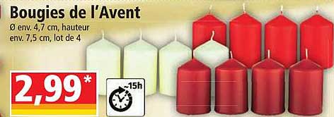 bougies de l'avent