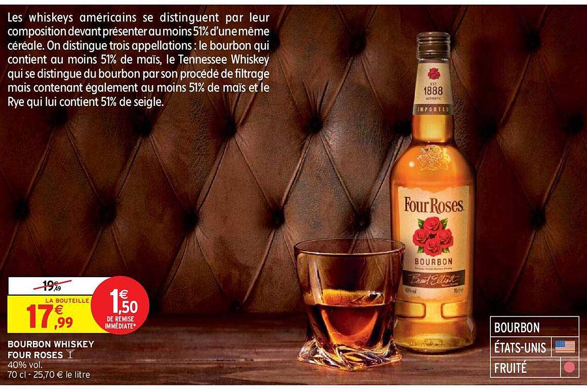 Bourbon Whiskey Four Roses