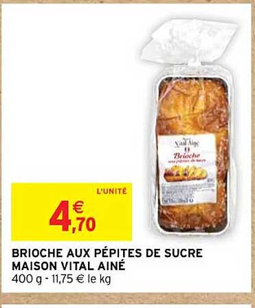 Brioche Aux  Pépites De Sucre  Maison  Vital  Ainé
