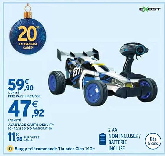 buggy  télécommandé thunder clap