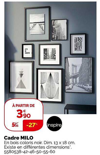 Cadre Milo Inspire