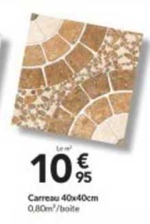 carreau 40x40cm