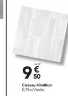 carreau 40x40cm