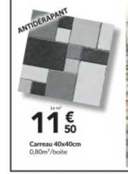 carreau 40x40cm