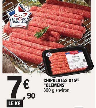 chipolatas x15 "clemens"