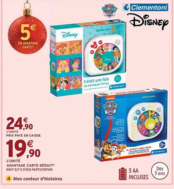 clementoni disney mon conteur d'histoires
