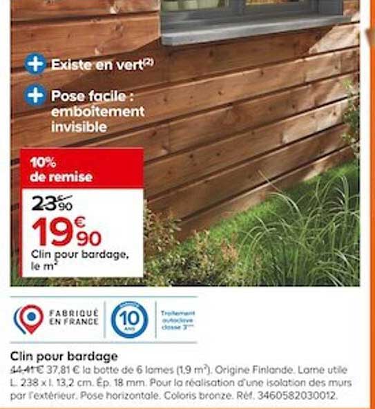 Clin Pour Bardage