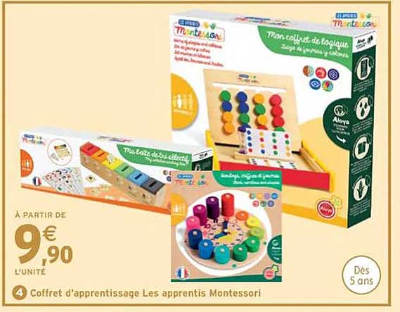 coffret d'apprentissage les apprentis montessori