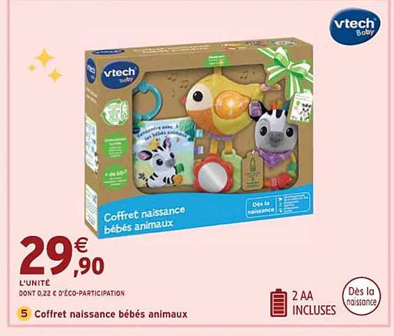 coffret naissance bébés animaux