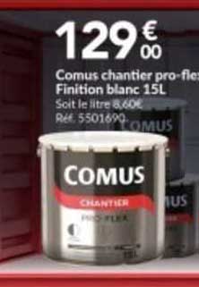 comus chantier pro-flex finition blanc 15l