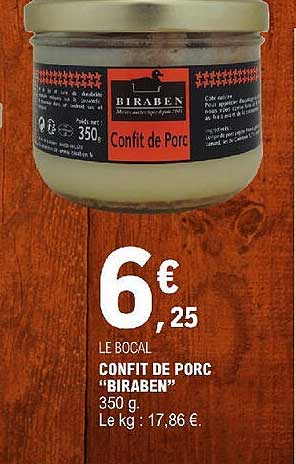 confit de porc "biraben"