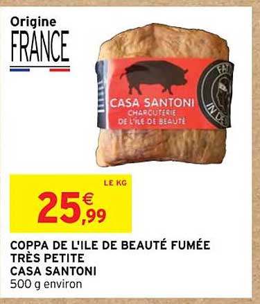 coppaa de l'ile de beauté fumée trés petite  casa  santoni
