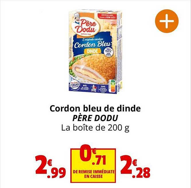 cordon bleu de dinde père dodu