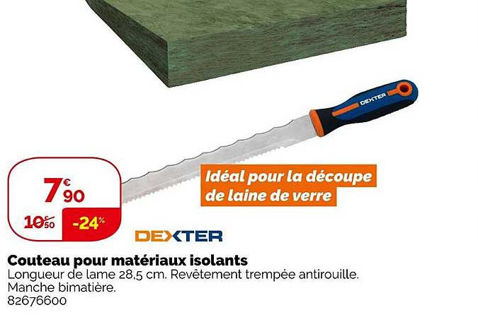 couteau pour matériaux isolants dexter