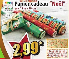 Createll Papier Cadeau "noël"