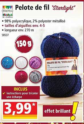 Createll Pelote De Fil "starlight"