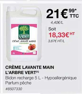 crème lavante main l'arbre vert