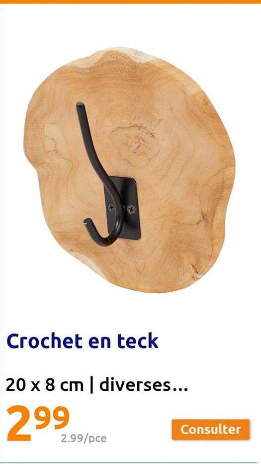 crochet en teck