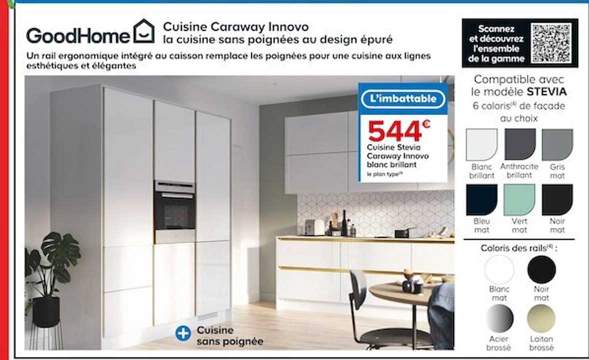 cuisine stevia caraway innovo blanc brillant goodhome