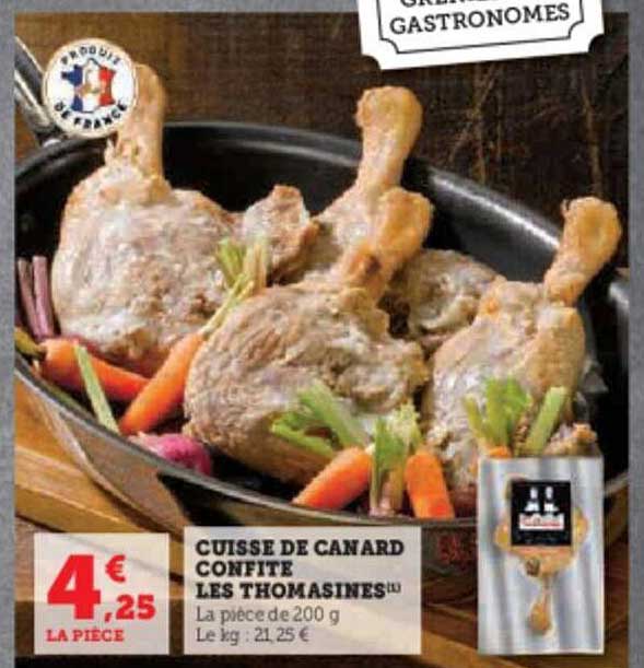 cuisse de canard confite les thomasines