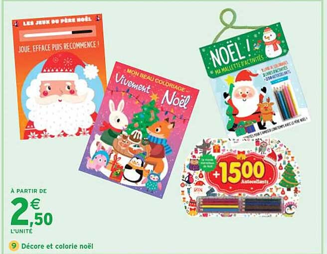 décore et colorie noël