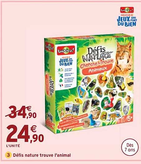 défis nature trouve l'animal