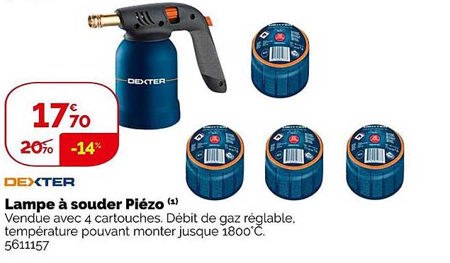 dexter lampe à souder piézo