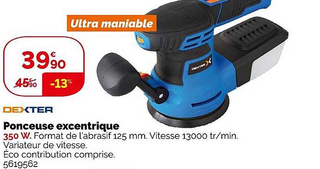 dexter ponceuse excentrique