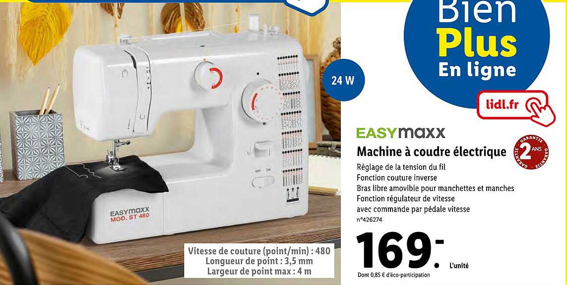 easymaxx machine à coudre électrique