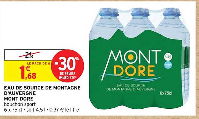 Eau De Source De Montagne  D'auvergne  Mont Dore