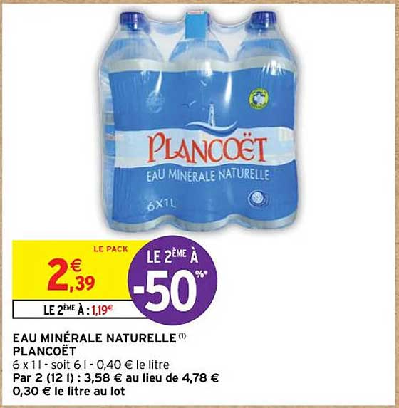 eau mineral naturelle plancoet