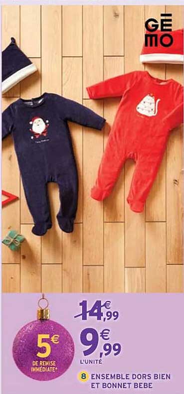 ensemble dors bien et bonnet bebe