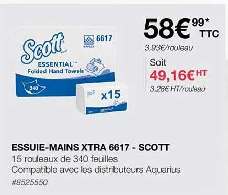 essuie-mains extra 6617 - scott