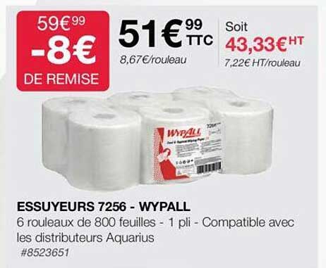 essuyeurs 7256 - wypall