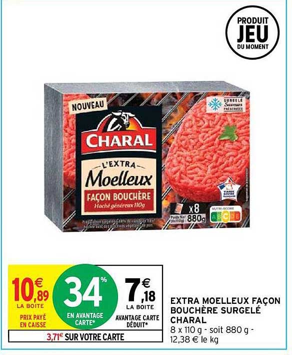 extra moelleux façon bouchère surgelé charal