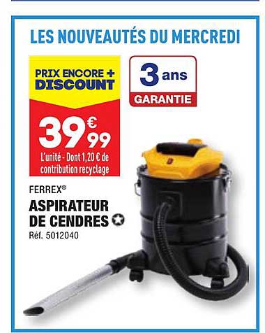 ferrex aspirateur de cendres